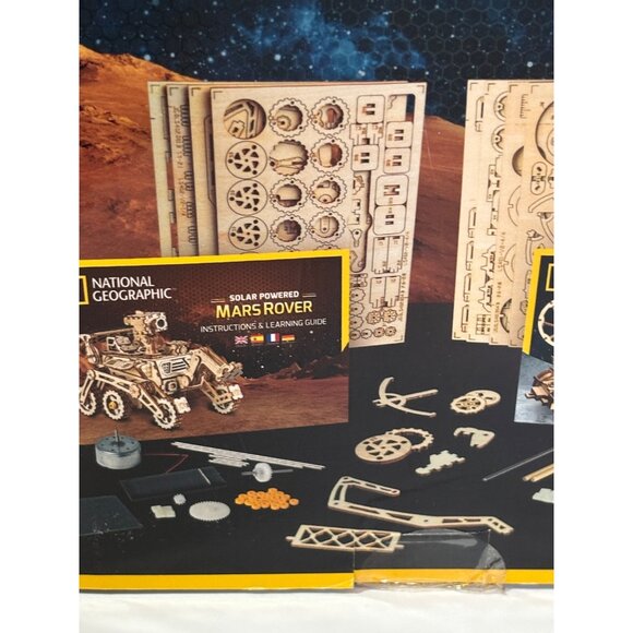 National Geographic Stem Solar Powered Space Explorers Mars Rover & Moon Buggy K - Picture 7 of 9